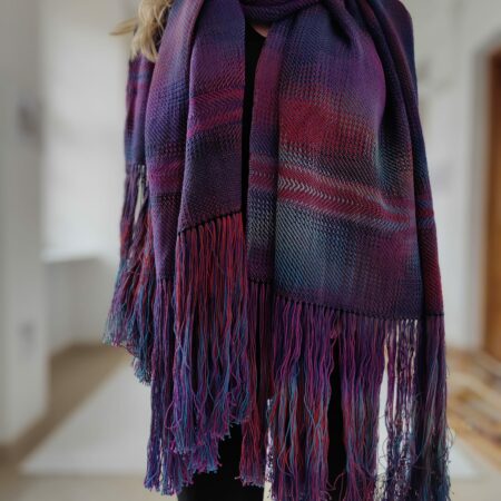 ręcznie tkany szal "Echo"